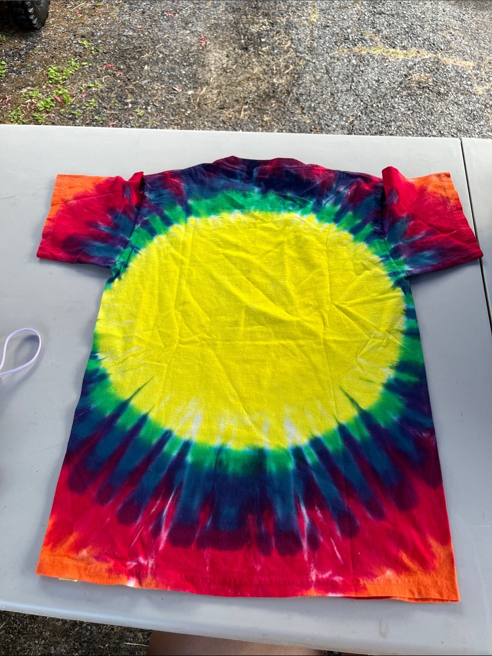 Tie-Dye "reputation" Graphic Tee with Portrait - Picture 2 of 2